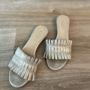 Cute gold Enzo sandals